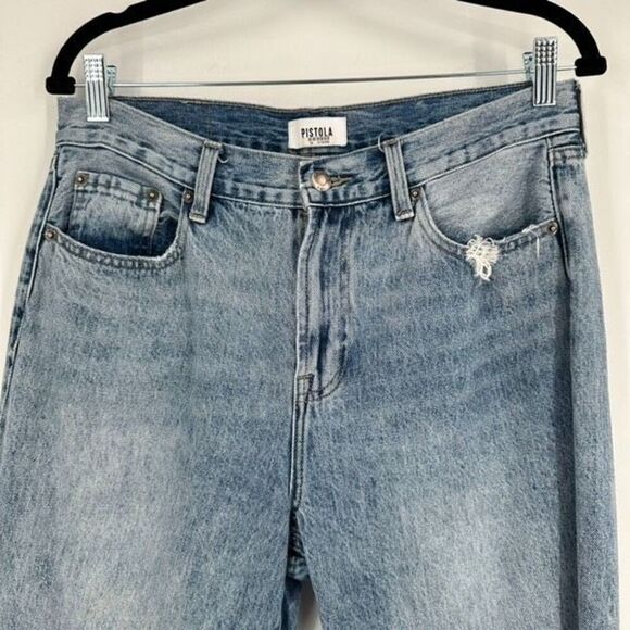 PISTOLA Nico High Rise Mom Jeans in Wanderer Size 30 Distressed Size 10 - Picture 5 of 12